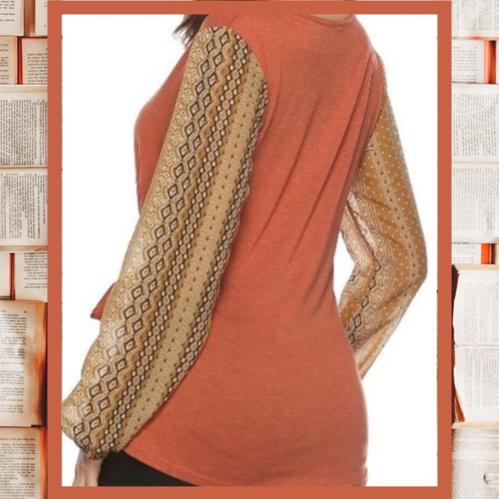 V Neck Tie Waist Long Sleeve Wrap-Blouse NWT - Picture 5 of 8